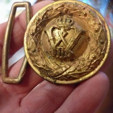 Offizier Koppelschnalle 1.WK Vergoldet Original 