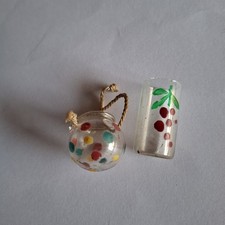 Puppengeschirr vintage 2 Teile Vase Puppenstube Kaufmannsladen