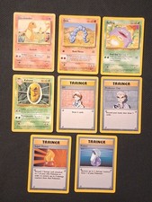 Pokémon Karten Sammlung • 8 Karten • Basis Set Englisch Pokemon Base Set Vintage