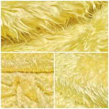 Zottel Stoff Gelb Karneval Fasching Kostüme Dekostoff Bekleidungsstoff