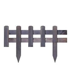 Steckzaun Holz Gartenzaun Teichzaun Beeteinfassung Garten Beetumrandung Holzzaun