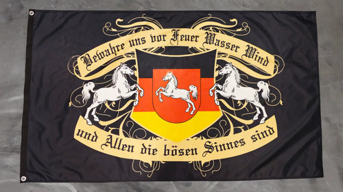 Premium fahne hüte dich - fahne,