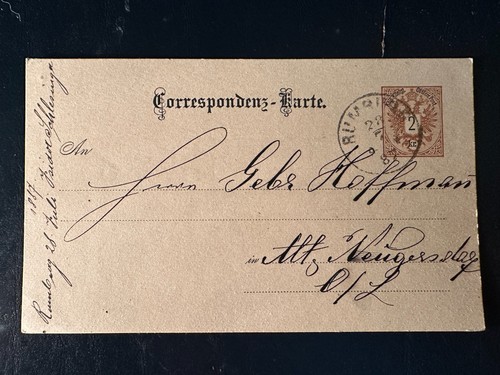 Correspondenzkarte kreuzer - correspondenzkarte,