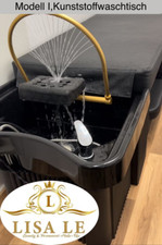 Head Spa-Wellnessliege 1 mit Kunststoff-Waschtisch und Massagebank - lieferbar!