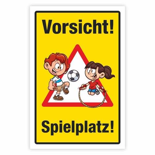 Schild achtung spielende - schild,