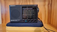Sony ICF-SW 22 Weltempfänger Radio 9 Bands FM/MW/SW-Maße, B=ca.11,5cm-B=7cm