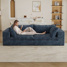 Blue 2-Seat Modular Fabric