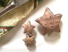 Sterne Streuteile Papier Musik