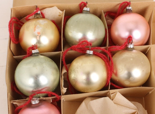 Lauscha christbaumkugeln matt - lauscha,