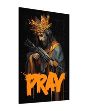 Jesus Leinwand Bild Farbig