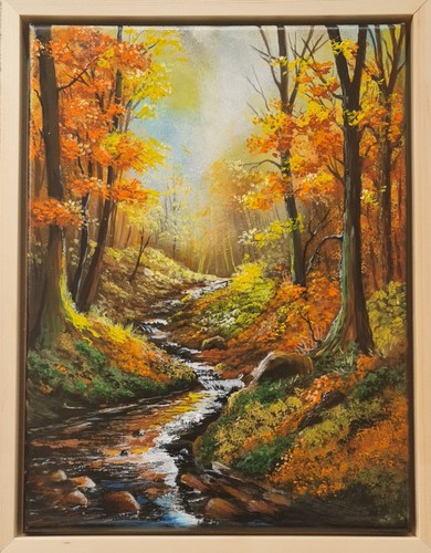 Acryl gemälde goldener - acryl,