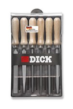 Dick SchlÃ¼ssel Feilen Satz 6 teilig, Hieb 100 mm, fÃ¼r Eisen, Stahl, NE-Metalle