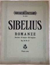 Jean Sibelius Romanze Opera 24 N.9 Notenständer Klavier Start Novecento Plan