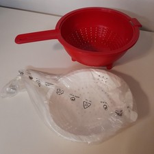 Tupperware Saladin rot weiß