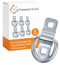 6x Zurrbügel Zurrhaken 800
