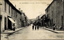 Ak Capdenac Aveyron, Rue de la Republique - 2899398