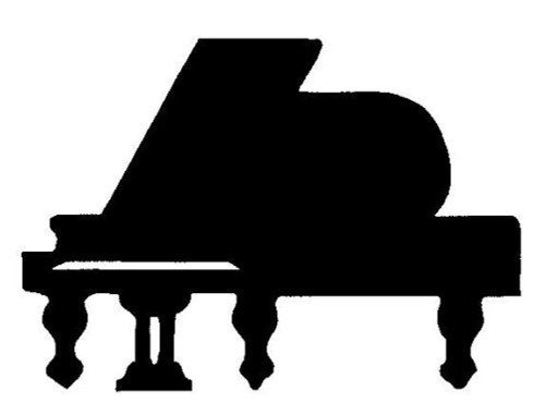 Aufkleber flügel klavier - aufkleber,