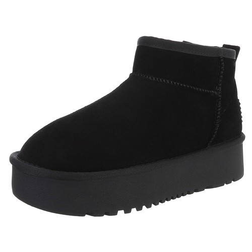 Damen snowboots mit dekofell - damen,