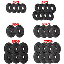 ScSPORTS® Hantelscheiben Set Ø 30mm Gusseisen Gewichtsscheiben Gewichte Fitness