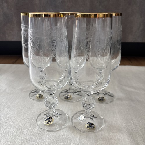 Bohemia kristall gläser - 6x,