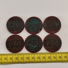 Paket 6 Wertmarken Kasino