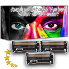 3x Qualitäts Toner CYAN