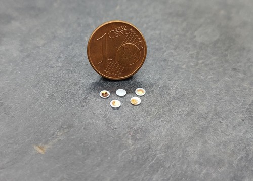 Teller set mit speisen - mit, h0