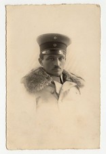 Original Foto Soldat Offizier im Pelzmantel, Flieger Pilot, 1. Weltkrieg WK