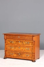 Wunderschöne Gründerzeit Kommode Louis Philippe Vertiko Nussbaum Sideboard 1880