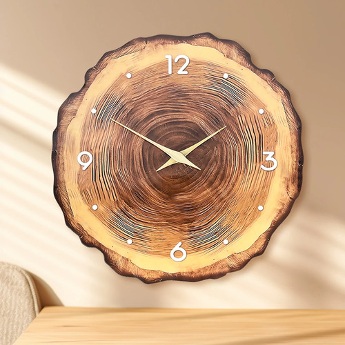 Rustikale holzoptik wanduhr - rustikale,