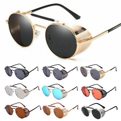 Runde cyber brille metall - brille,