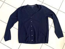 TOMMY HILFIGER Cardigan Damen - Wool Cashmere Gr. XL blau Kaschmir - NEUWERTIG
