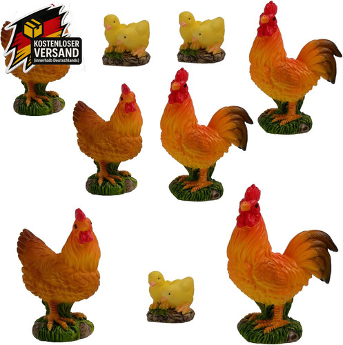 Miniatur hühner figuren - hühner,