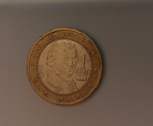Mozart 2002 euro münze - mozart,