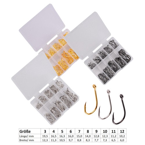 100 carbon angelhaken set - 100,