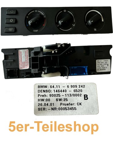 Bmw e39 klimabedienteil klima - e39,