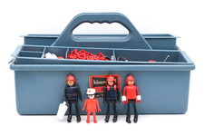 Großes Playmobil Lego Play-Big Figuren 70er Jahre mit Kasten Vintage