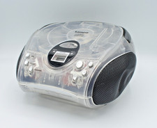 Lenco SCD-24TR CD Player Transparent Clear Radio FM Tragbares Radio Batterie