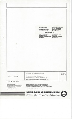 Messer griesheim mig - griesheim, mig/mag