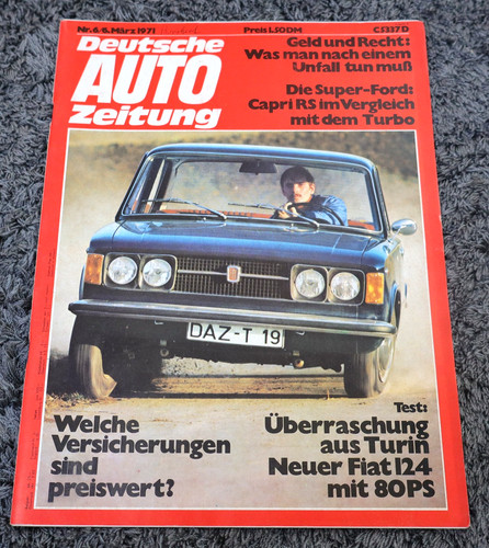 Auto zeitung 1971 fiat - auto, s