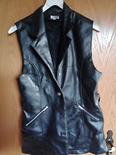 Damen Kunstleder Weste Gr L