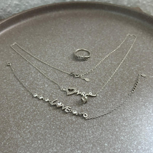 Schmuckset silberfarben