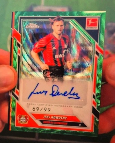 Topps jens nowotny auto 99 - topps,