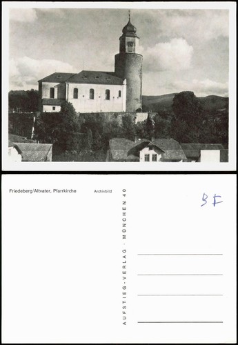 Postcard friedeberg altvater - postcard,