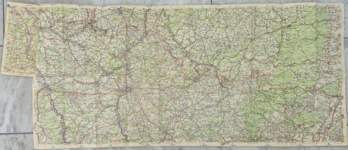Alte michelin strassenkarte - alte,
