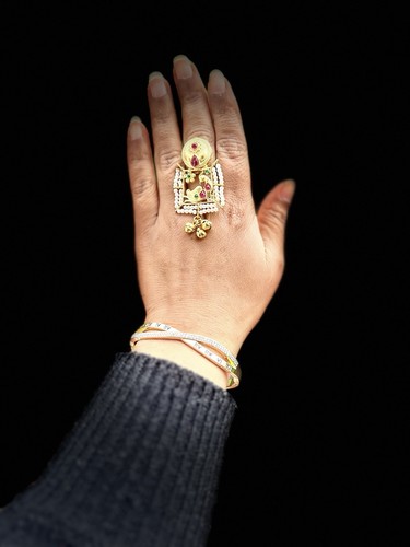 Indisch schmuck ring bollywood - schmuck,