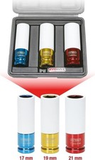 KS Tools Alu-Felgen Kraft-Stecknuss-Satz 1/2", 3-tlg 