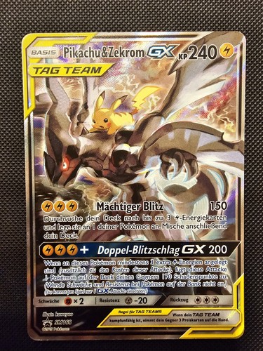 Pokemon pikachu zekrom gx - pokemon, &