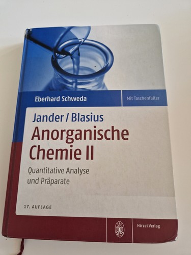 Jander blasius anorganische - jander/blasius,