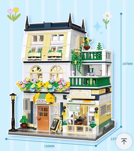 998pcs kreative stadt blume - 998pcs,